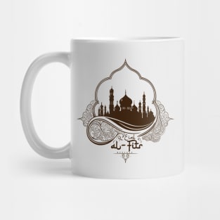 Islamic Mandala Mosque Happy Eid Mubarak Mug